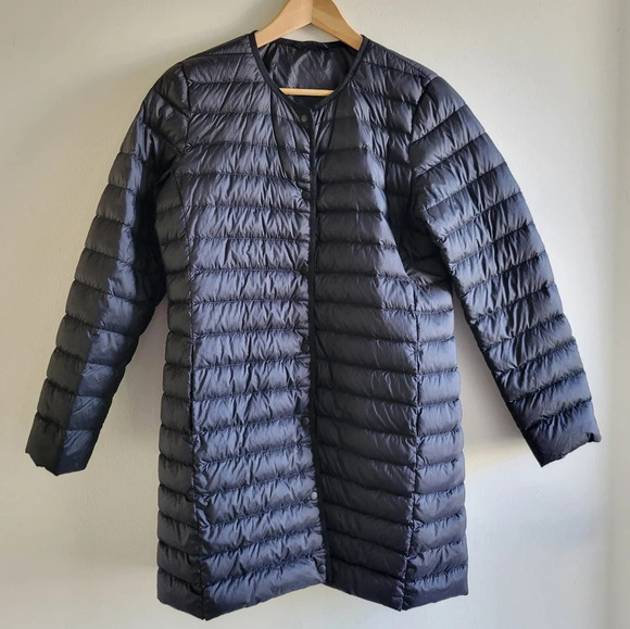 Wilfred by Aritzia Elle  Puffer Packable Mid-length Button Up Down Coat - Picture 1 of 12